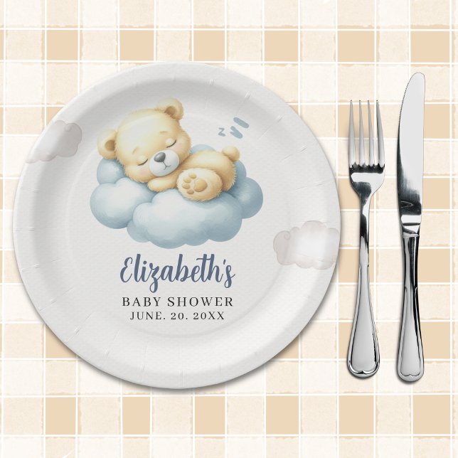 Prato De Papel Can’t Bear the Wait – Baby Boy on the Way (Criador carregado)