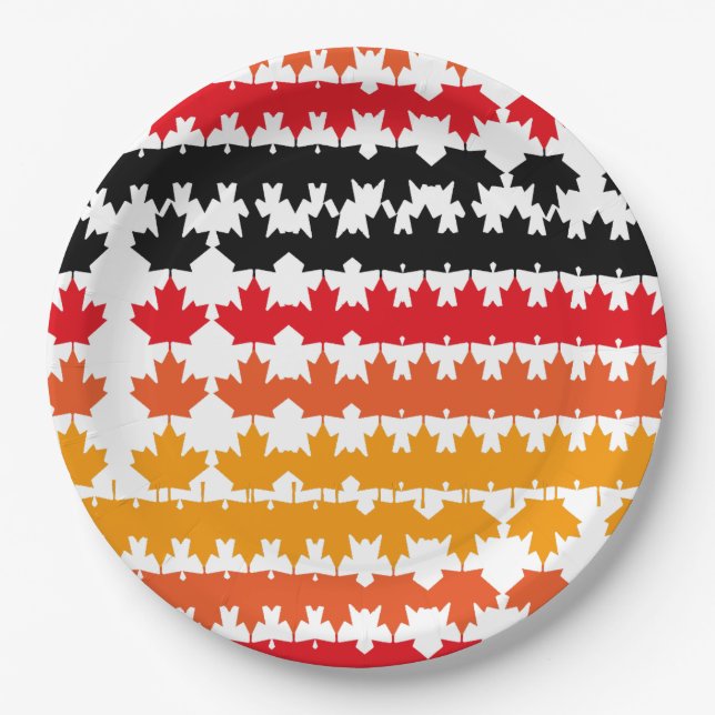 PRATO DE PAPEL CANADA COLORS MAPLE BY MASANSER PIXELAT (Frente)