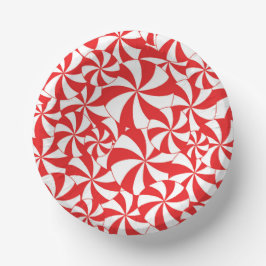 Prato De Papel Candy Cane Christmas Party Paper Plates
