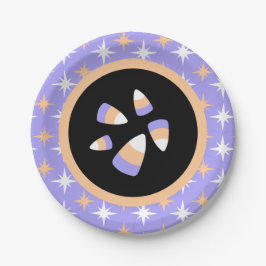 Prato De Papel Candy Corn