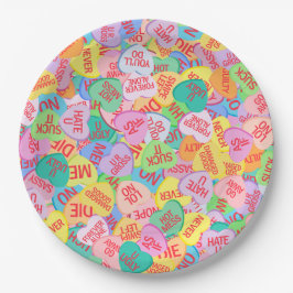 Prato De Papel Candy Hearts V. 2.0