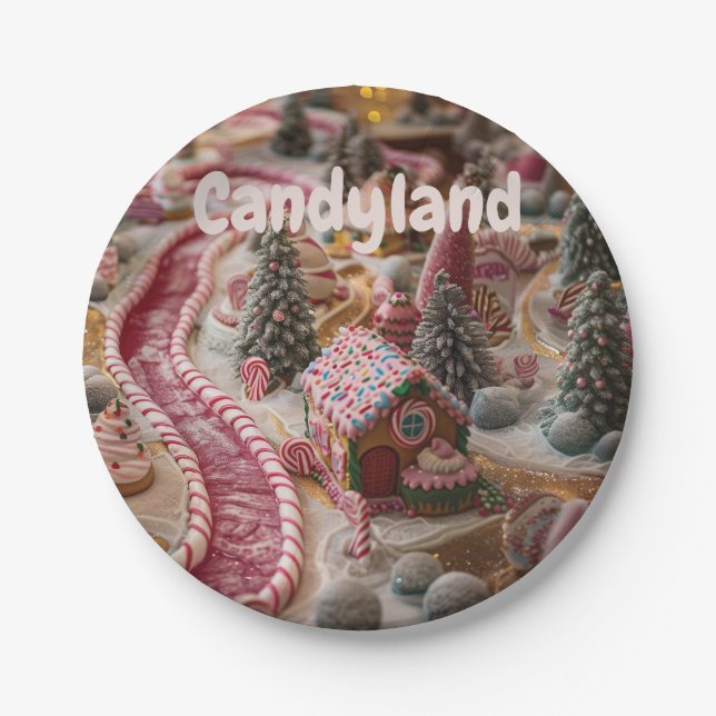 Prato De Papel Candyland (Frente)
