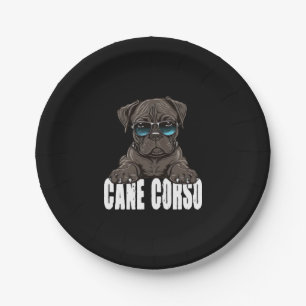 Prato De Papel Cane Corso Puppy para um proprietário Cane Corso