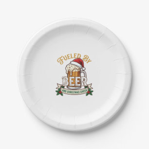 Prato De Papel Caneca de Cerveja Natal Feliz Chapéu de Papai Noel