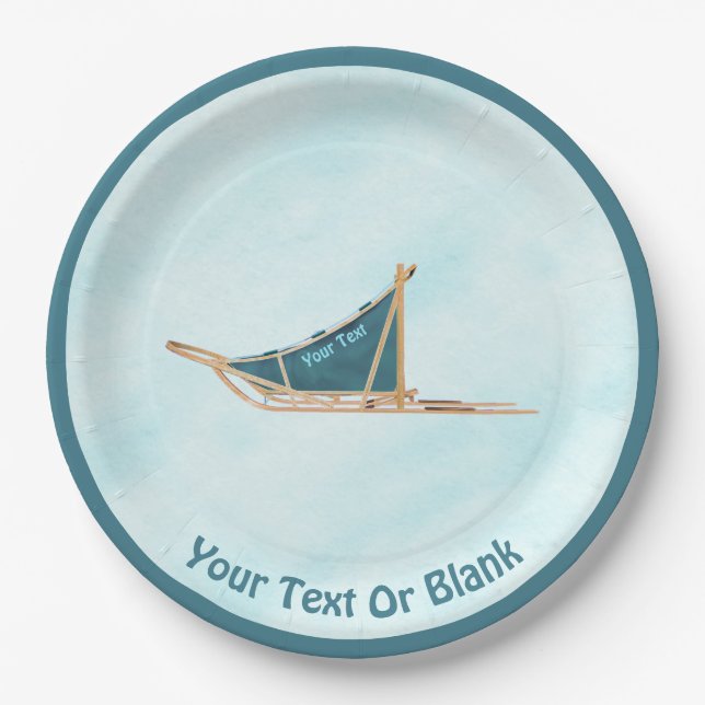 Prato De Papel Canina Na Neve (Frente)