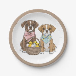 Prato De Papel Caninos da páscoa