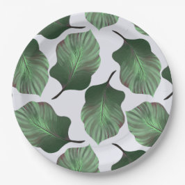 Prato De Papel Canna Tropicanna Tropical Leaves, Verde