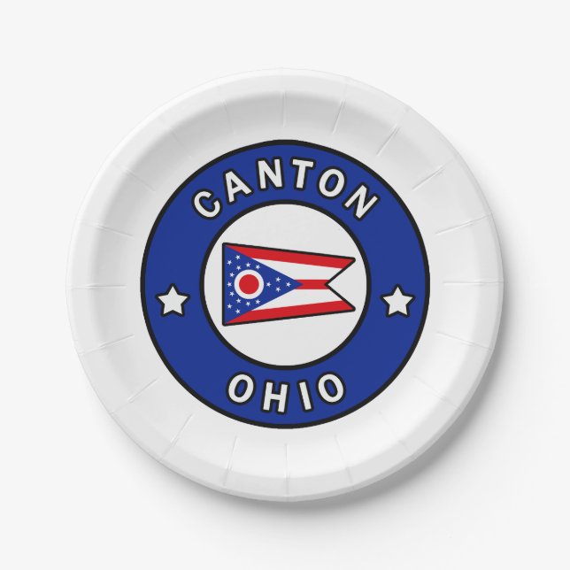 Prato De Papel Canton Ohio (Frente)