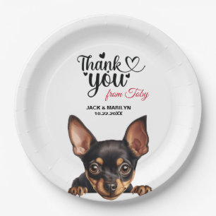 Prato De Papel Cão-Pinscher Miniatura