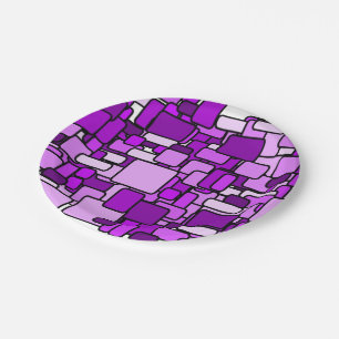 Prato De Papel Caos Rosa