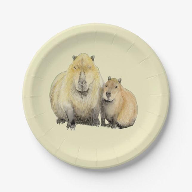 Prato De Papel Capivara (Frente)