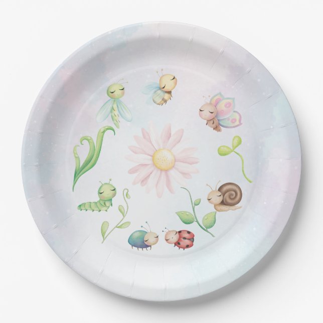 Prato De Papel Caprichoso Aranha do Amor Pequena Chuveirinho de N (Frente)