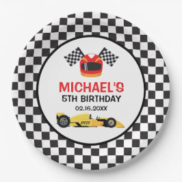 Prato De Papel Car Racing Birthday