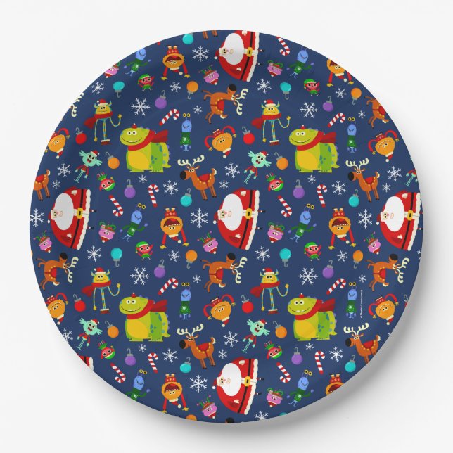 Prato De Papel Caractere de Feriado Super Simples Rhymington (Frente)