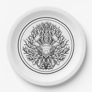 Prato De Papel Caranguejo