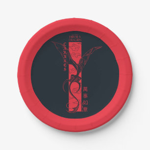 Prato De Papel Caraxes na faixa de voo Chinês Ano Novo 萬 事 如 意