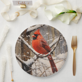 Prato De Papel Cardinal