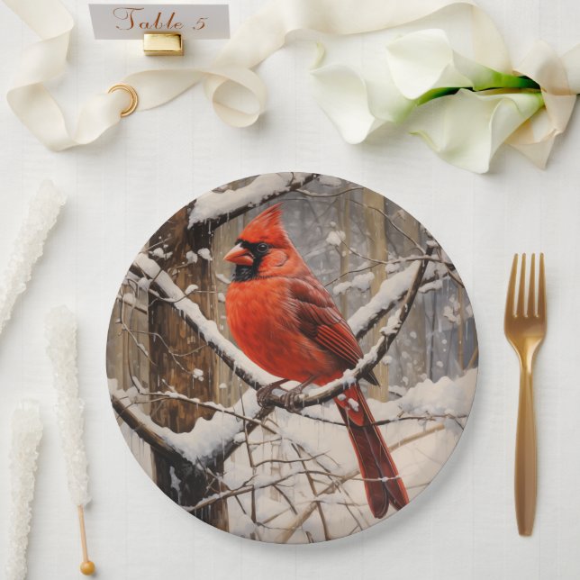 Prato De Papel Cardinal (Casamento)