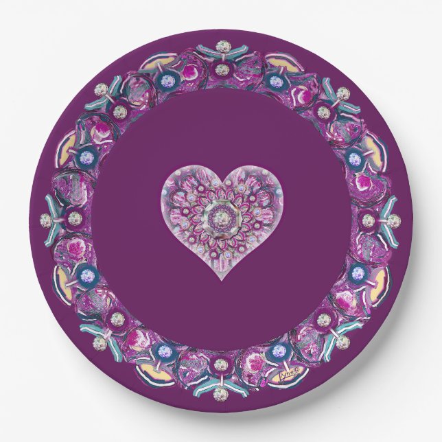 Prato De Papel Cardinal Red Rosace (Frente)