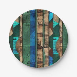 Prato De Papel Caribe africano de luxo sofisticado