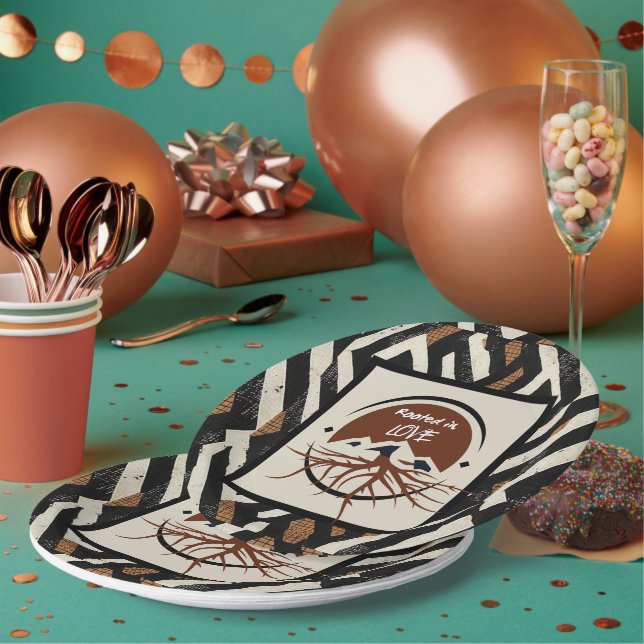 Prato De Papel Caribe africano de luxo sofisticado (Múltiplo)