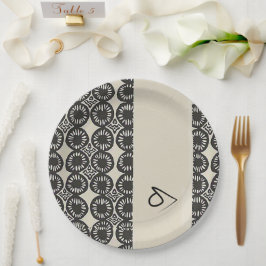 Prato De Papel Caribe africano de luxo sofisticado