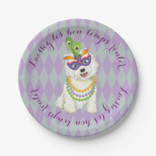 Prato De Papel Carnaval Westie