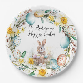 Prato De Papel Carneiro com ovos Crosss I e Páscoa floral