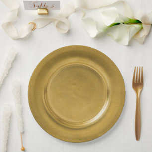 Prato De Papel Carregador Dourado