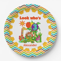 Cartão de Aniversário Feliz e Personalizado Safari