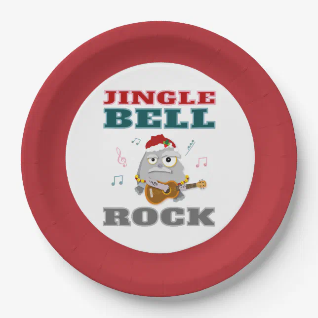 Prato De Papel Cartografia de Natal do Festive Jingle Bell Rock