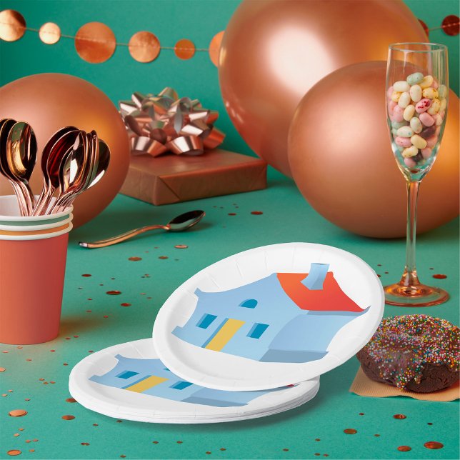 Prato De Papel Casa Azul (Criador carregado)