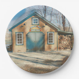 Prato De Papel Casa de Açúcar de Maple