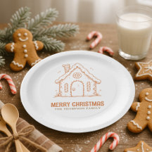 Casa de Biscoito de Gengibre Natal Feliz