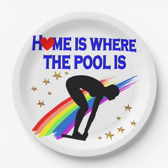PRATO DE PAPEL CASA É ONDE ESTÁ A PISCINA PARA ESTE NADOR (Frente)