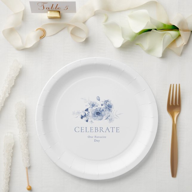 Prato De Papel Casa Elegante - CELEBRADO (Casamento)