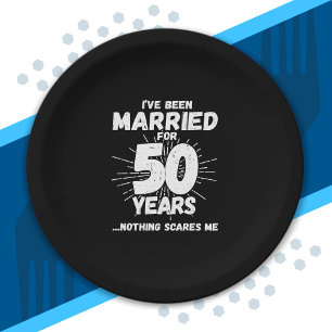 Prato De Papel Casais Casados 50 Anos - 50 Anos Engraçados