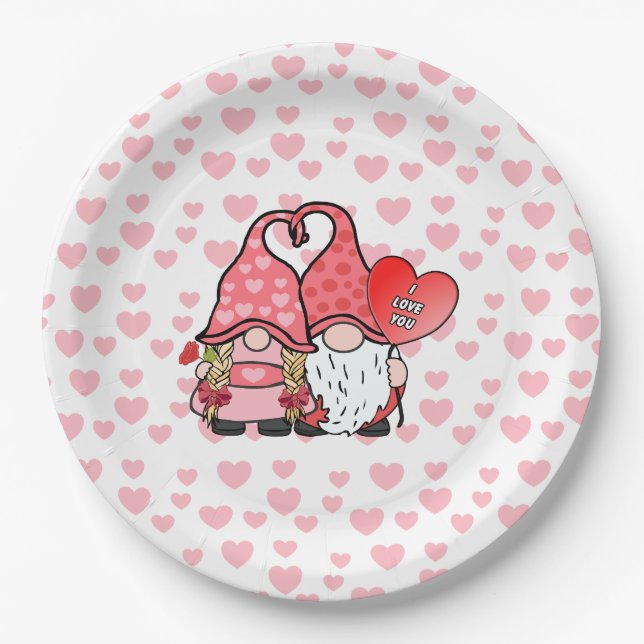 Prato De Papel Casal Gnome (Frente)