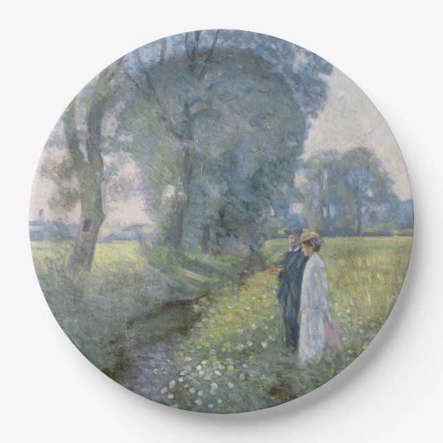 Prato De Papel Casal Noivo (Casamento e Casamento) (Noivado) (Frente)