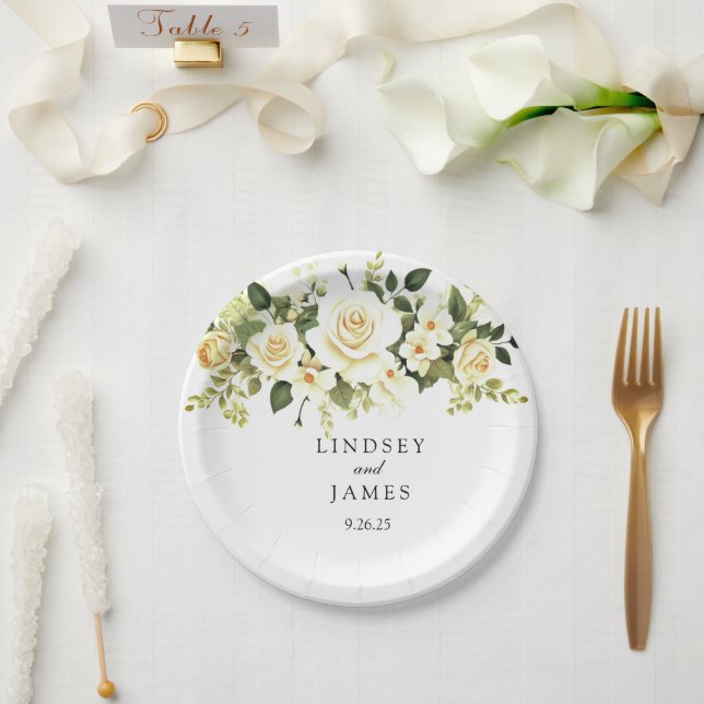 Prato De Papel Casamento (Casamento)