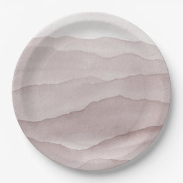 Prato De Papel casamento abstrato poeirento rosa