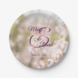 Prato De Papel Casamento com Cherry Sparkles Bright