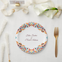 Casamento de Borda com Estilo Floral de Marfim, Lu