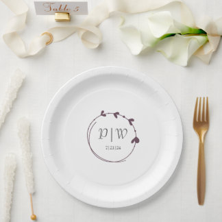 Prato De Papel Casamento de Glóbulos Simples