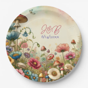 Prato De Papel Casamento de Núcleo de Algodão Personalizado