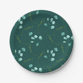 Prato De Papel Casamento de Pedras Aquáticas do Jardim Azul