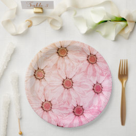Prato De Papel Casamento floral/chá em papel