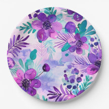 Casamento floral/chá em papel