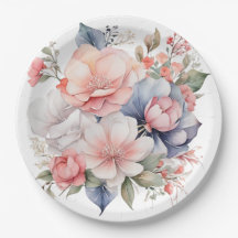 Casamento floral/chá em papel