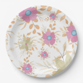 Prato De Papel Casamento floral/chá em papel